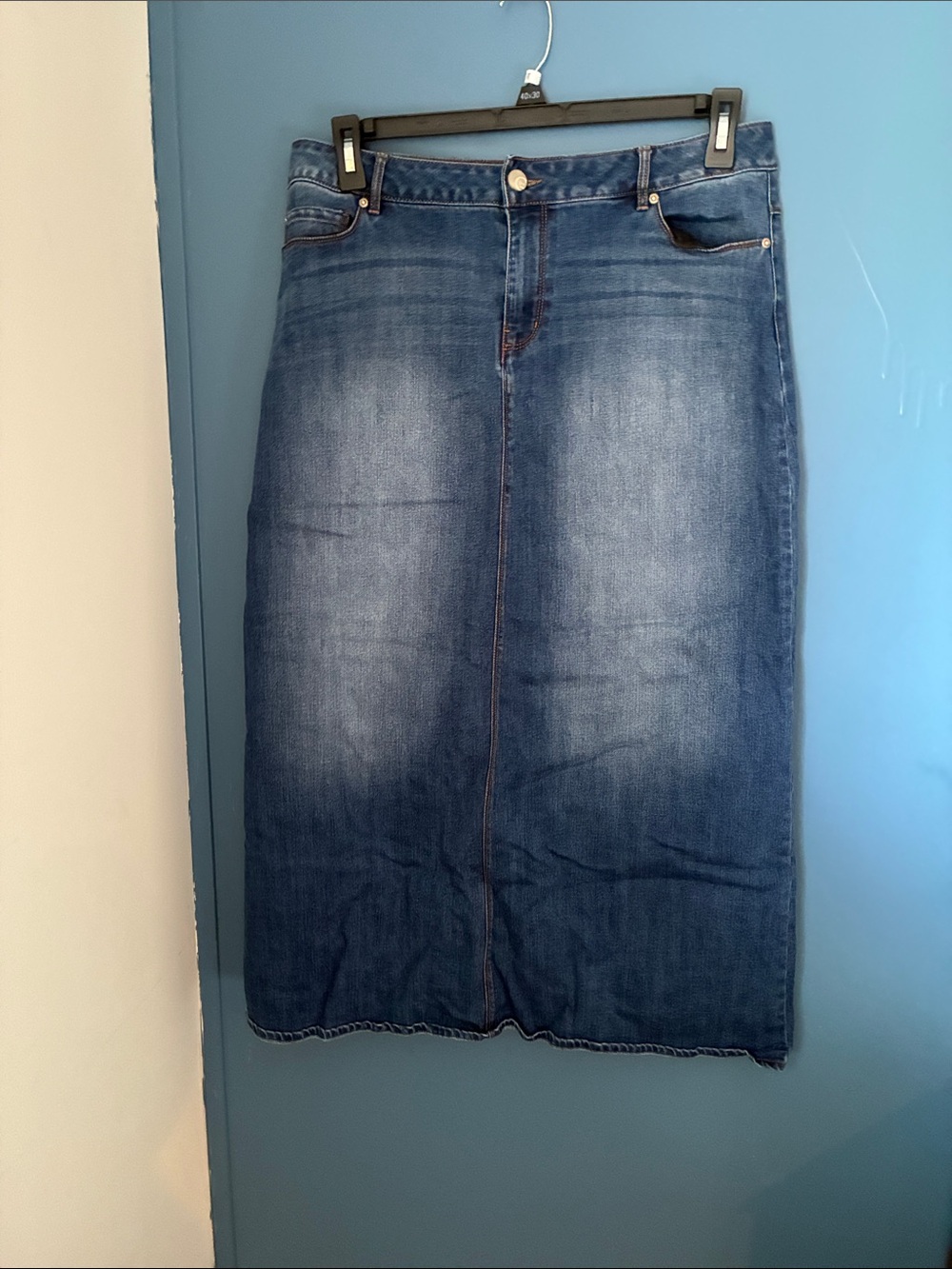 Cato Blue Denim Midi Skirt
